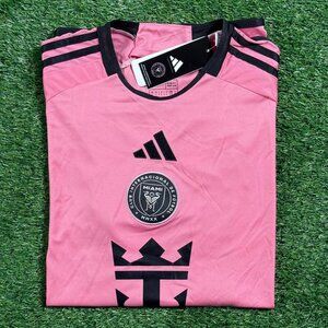 Adidas Inter-Miami CF Lionel Messi #10 Black Pink 2024/25 HOME UNISEX JERSEY